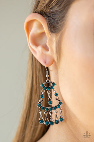 Paparazzi Accessories Chandelier Shimmer - Blue Earrings 