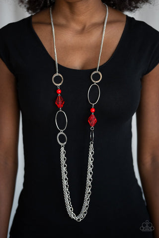 Paparazzi Accessories Jewel Jubilee - Red & Earrings 