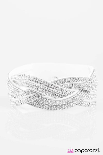 Paparazzi Accessories What A Hit! - White Bracelet 