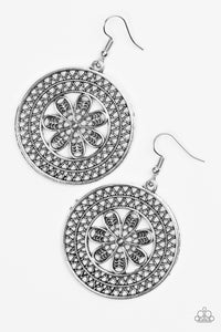 Paparazzi Accessories Dandelion Deserts - Silver Earrings 