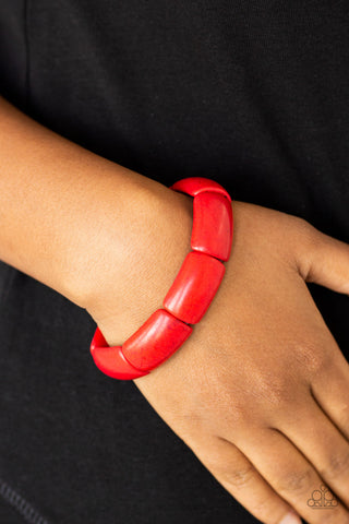 Paparazzi Accessories Peace Out - Red Bracelet 