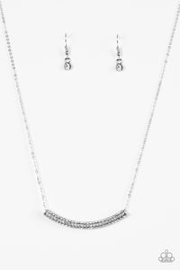 Paparazzi Accessories Metro Magnificence - White Necklace & Earrings 