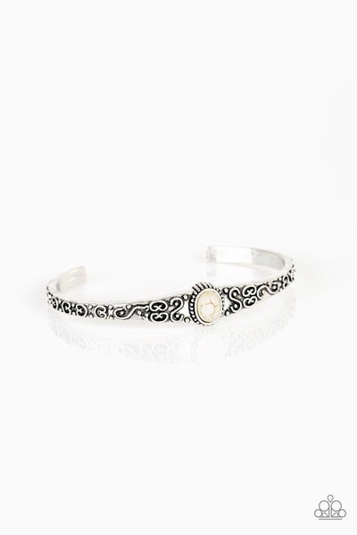 Paparazzi Accessories Make Your Own Path - White Bracelet 