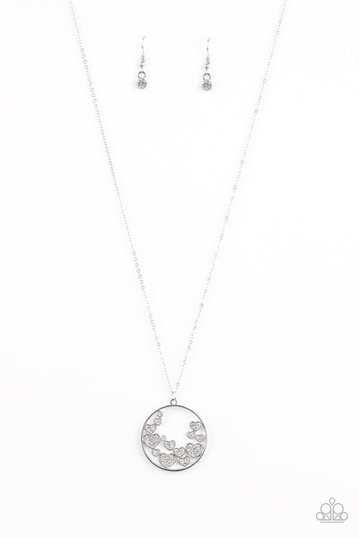 Paparazzi Accessories Call Me Cupid - White Necklace & Earrings 