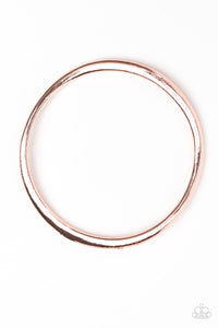 Paparazzi Accessories Awesomely Asymmetrical - Rose Gold Bracelet 