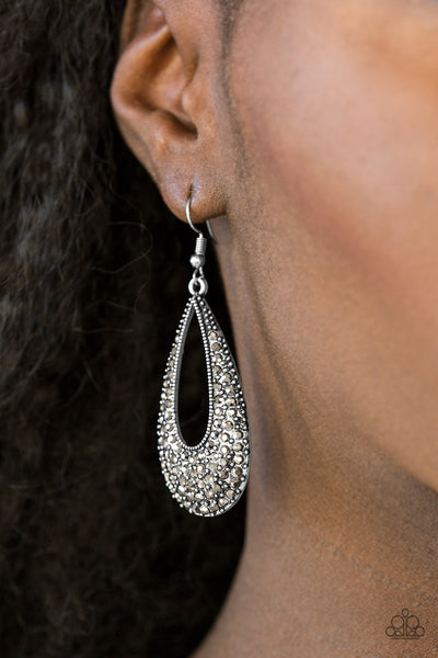 Paparazzi Accessories Big-Time Spender - Silver Earrings