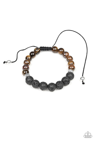 Paparazzi Accessories Relaxation - Brown Bracelet 