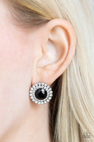 Paparazzi Accessories My Second Castle - Black Earrings 