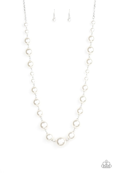 Paparazzi Accessories Pearl Prodigy White Necklace & Earrings 