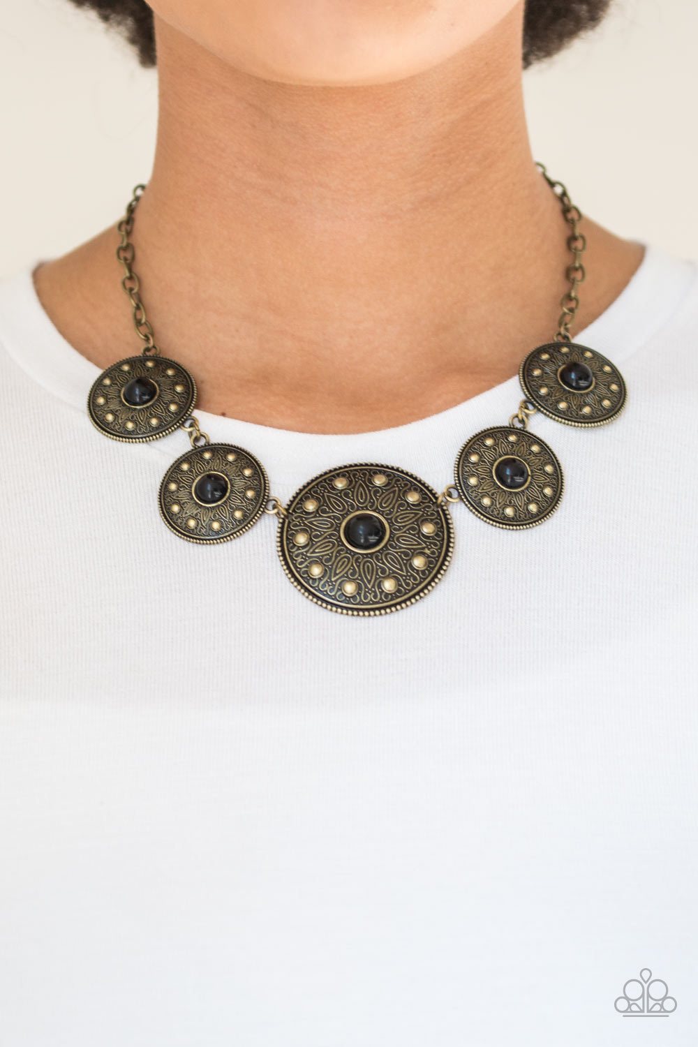 Paparazzi Accessories Hey, SOL Sister - Black Necklace & Earrings 