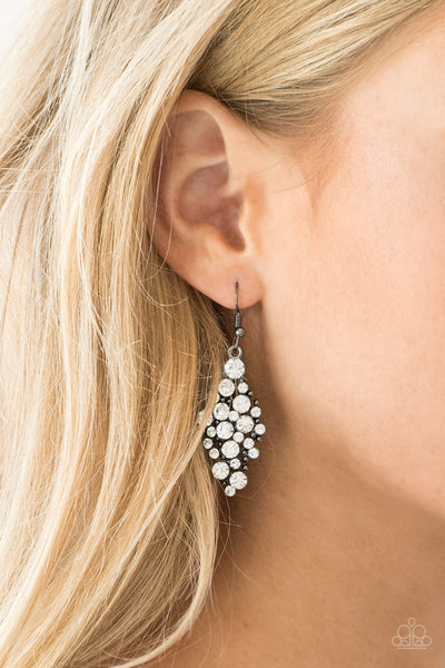 Paparazzi Accessories Cosmically Chic - Black Earrings 