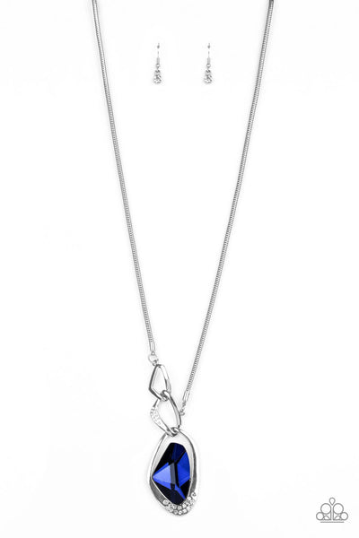 Paparazzi Accessories Optical Opulence - Blue Necklace & Earrings 