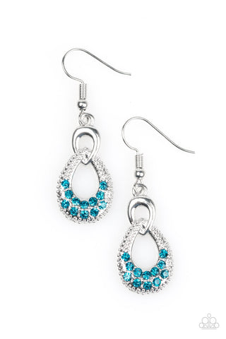 Paparazzi Accessories Glitter Control - Blue Earrings 