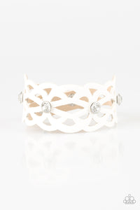 Paparazzi Accessories Runaway Radiance - White Bracelet 