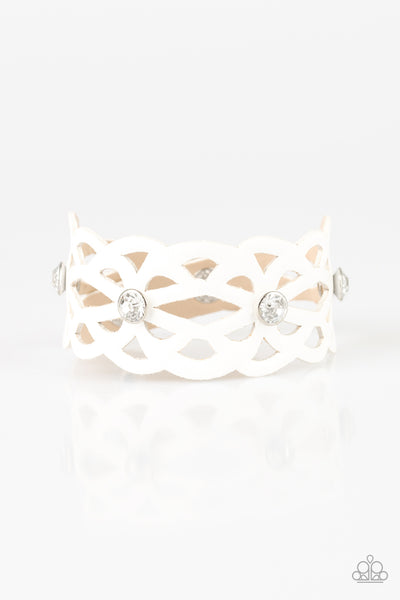 Paparazzi Accessories Runaway Radiance - White Bracelet 