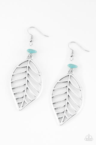 Paparazzi Accessories BOUGH Out - Blue Earrings 
