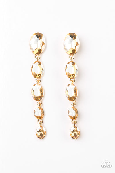 Paparazzi Accessories Red Carpet Radiance - Gold Post Earrings 