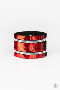 Paparazzi Accessories MERMAID Service - Red Bracelet 