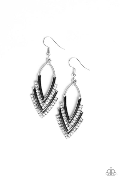 Paparazzi Accessories Tour de Force - White Earrings 