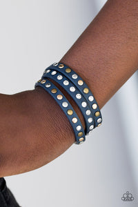 Paparazzi Accessories Lets Go For A CATWALK - Blue Bracelet 