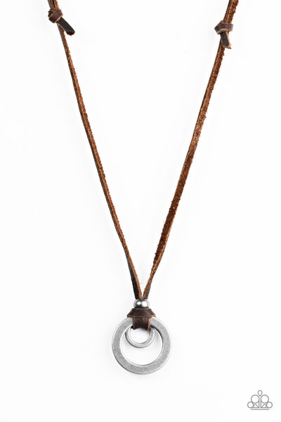 Paparazzi Accessories Get To High Ground - Brown Necklace 