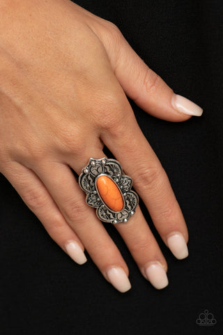 Paparazzi Accessories Lotus Oasis - Orange Ring