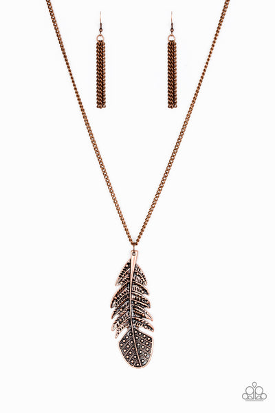 Paparazzi Necklace Free Bird- Copper