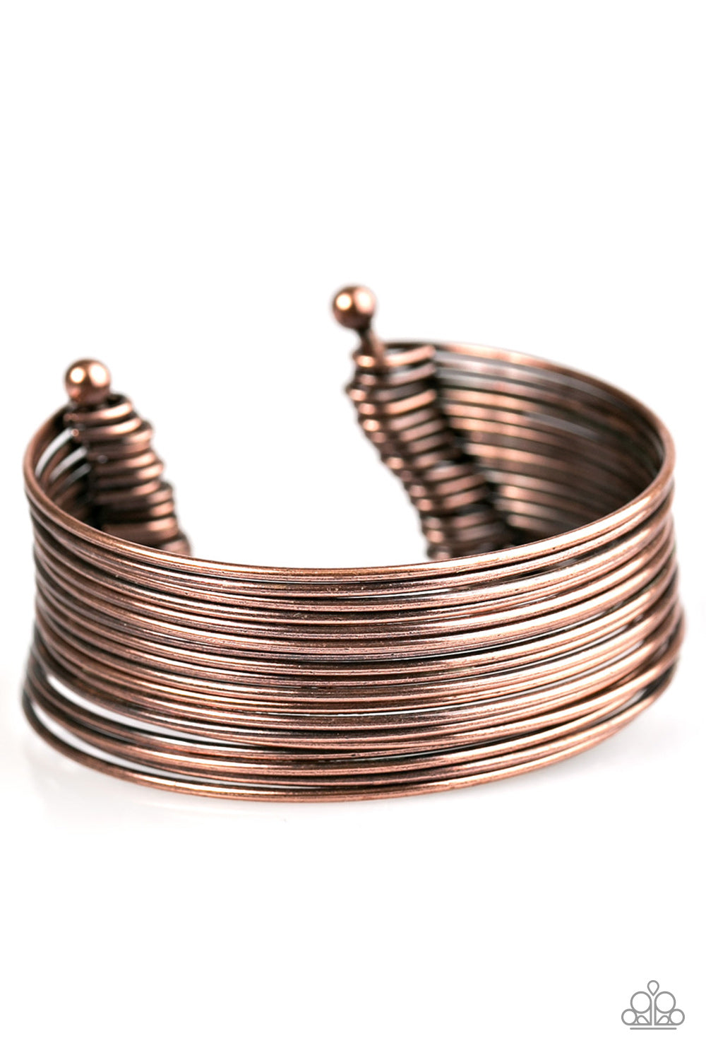 Paparazzi Accessories Tic Tac STACK! - Copper Bracelet 