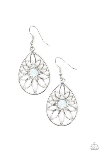 Paparazzi Accessories Take It GLOW - White Earrings 