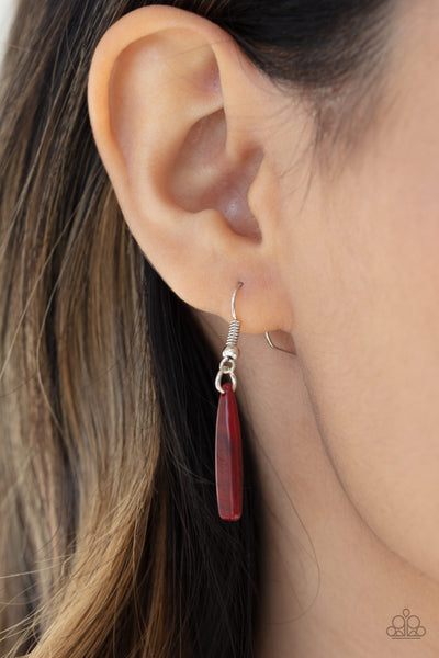 Paparazzi Accessories Out of My Element - Red Necklace & Earrings 