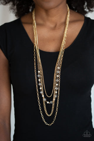 Paparazzi Accessories SoHo Sophistication - Gold Necklace & Earrings 