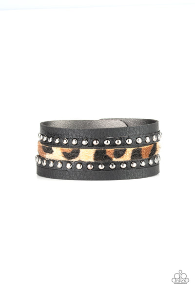 Paparazzi Accessories Born To Be WILDCAT - Brown Bracelet 