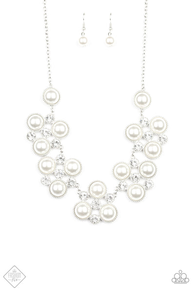 Paparazzi Accessories Night At The Symphony White Necklace & Earrings 