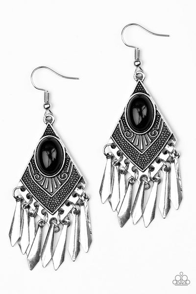 Paparazzi Accessories Mostly Monte-ZUMBA - Black Earrings 