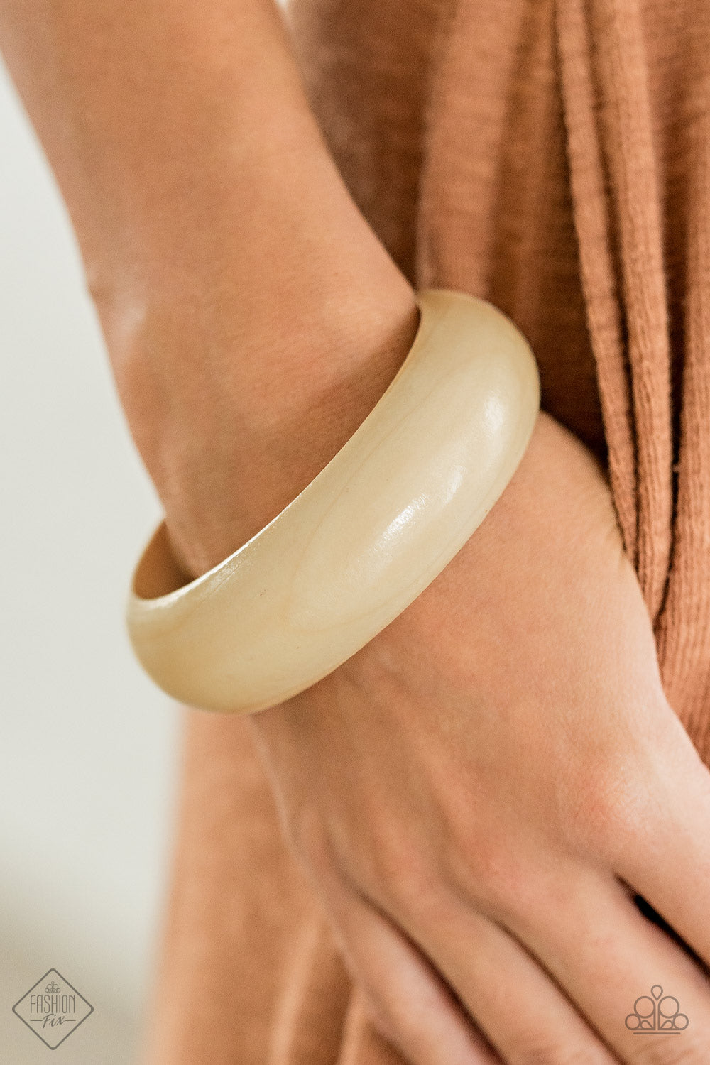 Paparazzi Accessories Whimsically Woodsy White Bracelet 