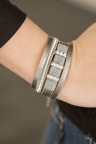 Paparazzi Accessories FAME Night - Silver Bracelet 