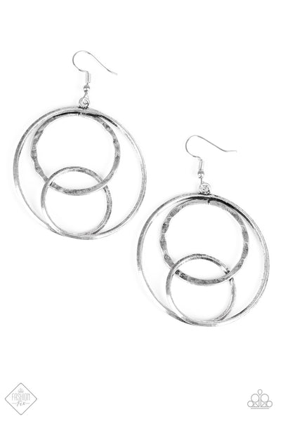 Paparazzi Accessories The Daily Grind Silver Earrings 