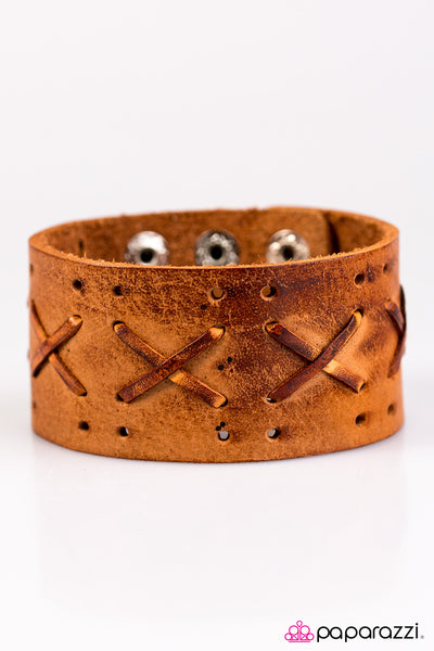 Paparazzi Accessories Pirate Adventure - Brown Bracelet 