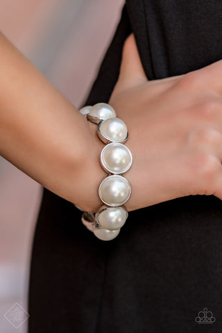 Paparazzi Accessories Society Socialite White Bracelet 