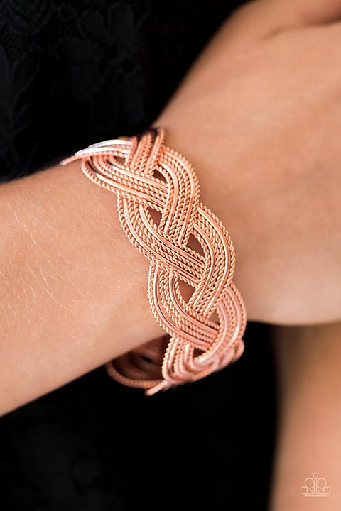 Paparazzi Accessories Civil Serpent Copper Bracelet 