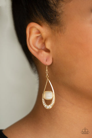 Paparazzi Accessories The Greatest GLOW On Earth Gold Earrings 