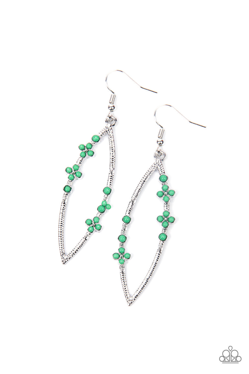 Paparazzi Accessories Flowery Finesse - Green Earrings 