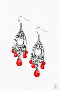 Paparazzi Accessories Fashion Flirt - Red Earrings 
