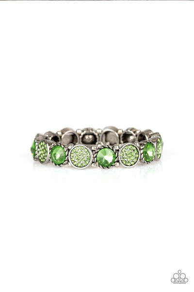 Paparazzi Accessories - Take A Moment To Reflect - Green Bracelet