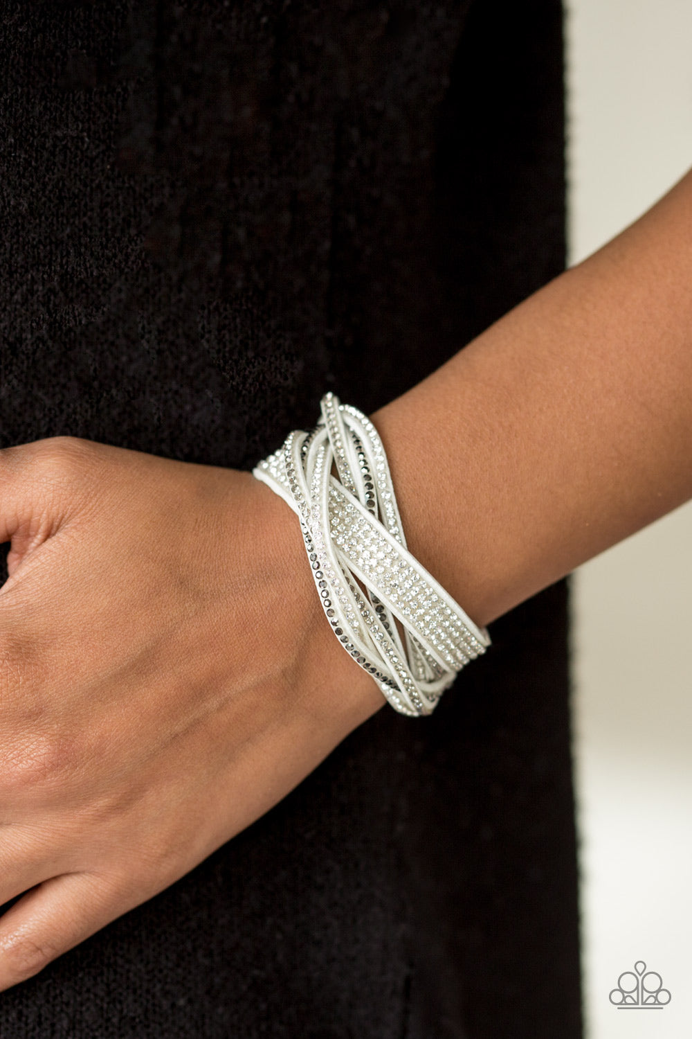 Paparazzi Accessories Taking Care Of Business - White Bracelet 