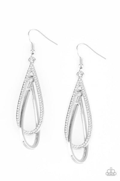 Paparazzi Accessories Spotlight Splendor - White Earrings 