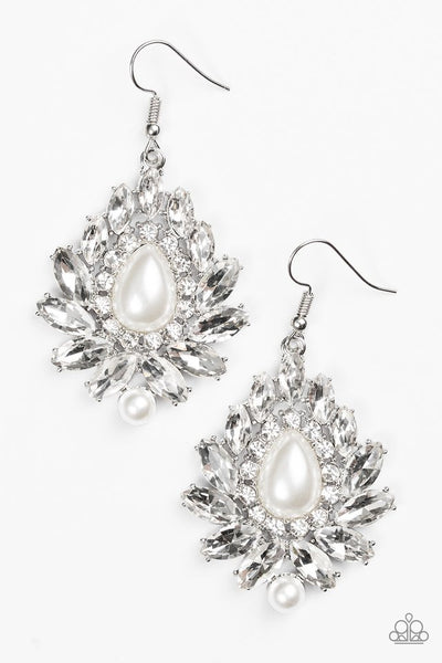 Paparazzi Accessories Trophy Trove - White Earrings 