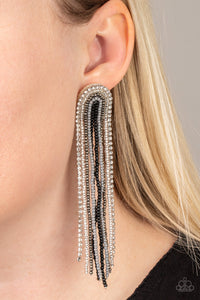 Paparazzi Accessories Let There BEAD Light - Black Earrings 