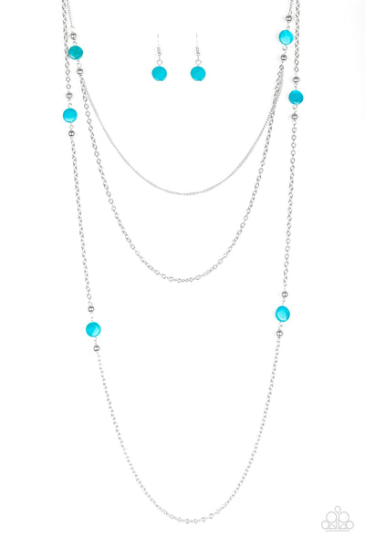 Paparazzi Accessories So SHORE Of Yourself - Blue Necklace & Earrings 