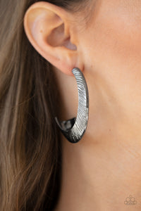 Paparazzi Accessories I Double FLARE You - Black Earrings 